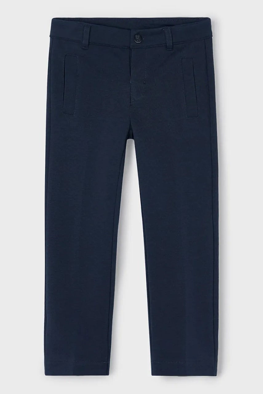 Mayoral pantaloni copii culoarea albastru marin, neted, 4569