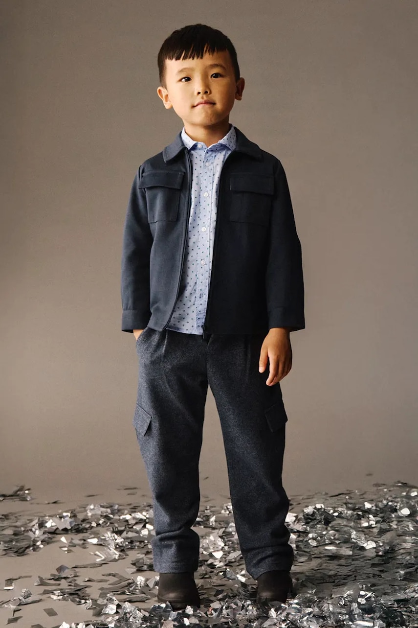 Mayoral pantaloni copii culoarea bleumarin, 4570