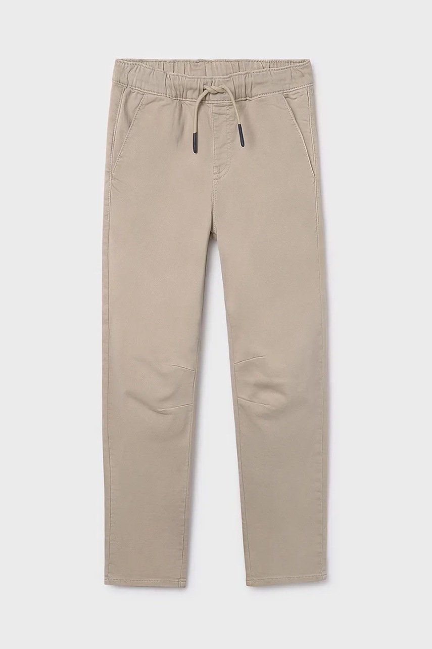 Детские брюки Mayoral soft jogger цвет бежевый 7563
