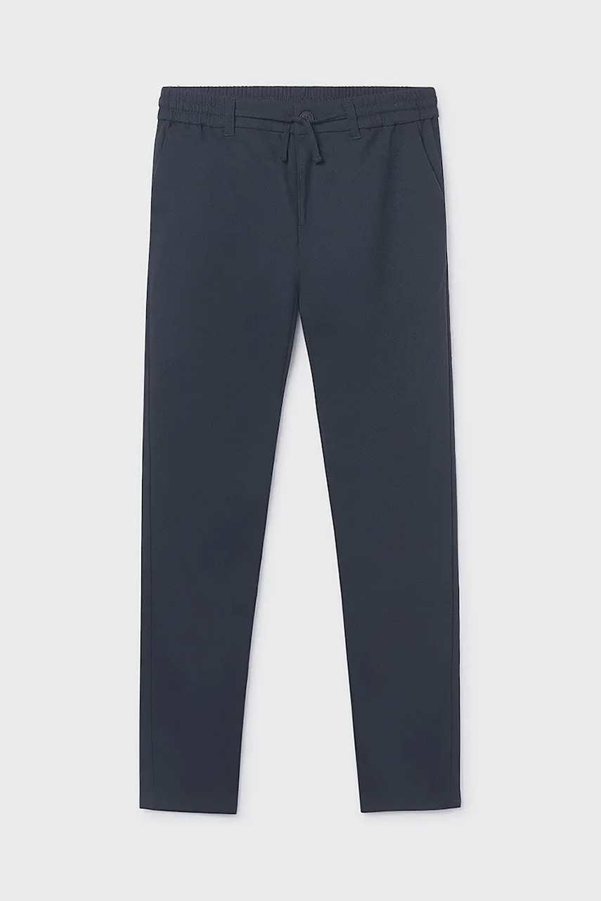 Mayoral pantaloni copii culoarea bleumarin, cu imprimeu, 7567