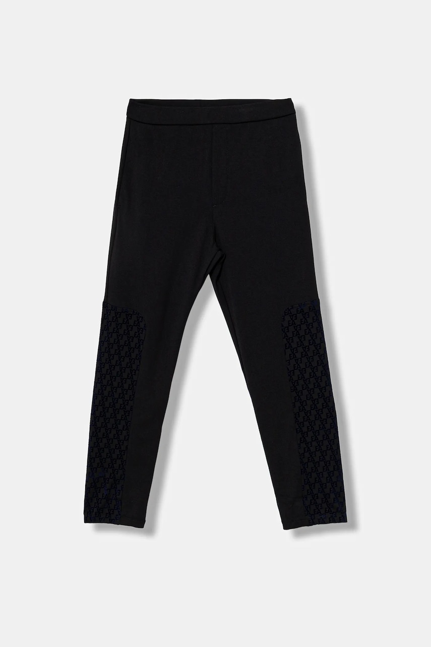 Emporio Armani pantaloni de trening pentru copii culoarea bleumarin, cu imprimeu, EB000532 AF16154