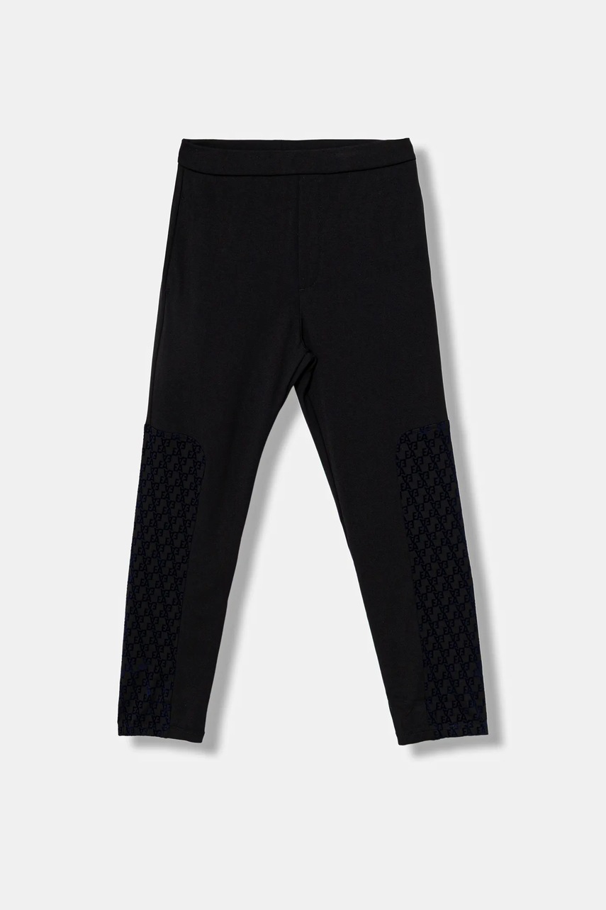 Emporio Armani pantaloni de trening pentru copii culoarea bleumarin, cu imprimeu, EB000532 AF16154