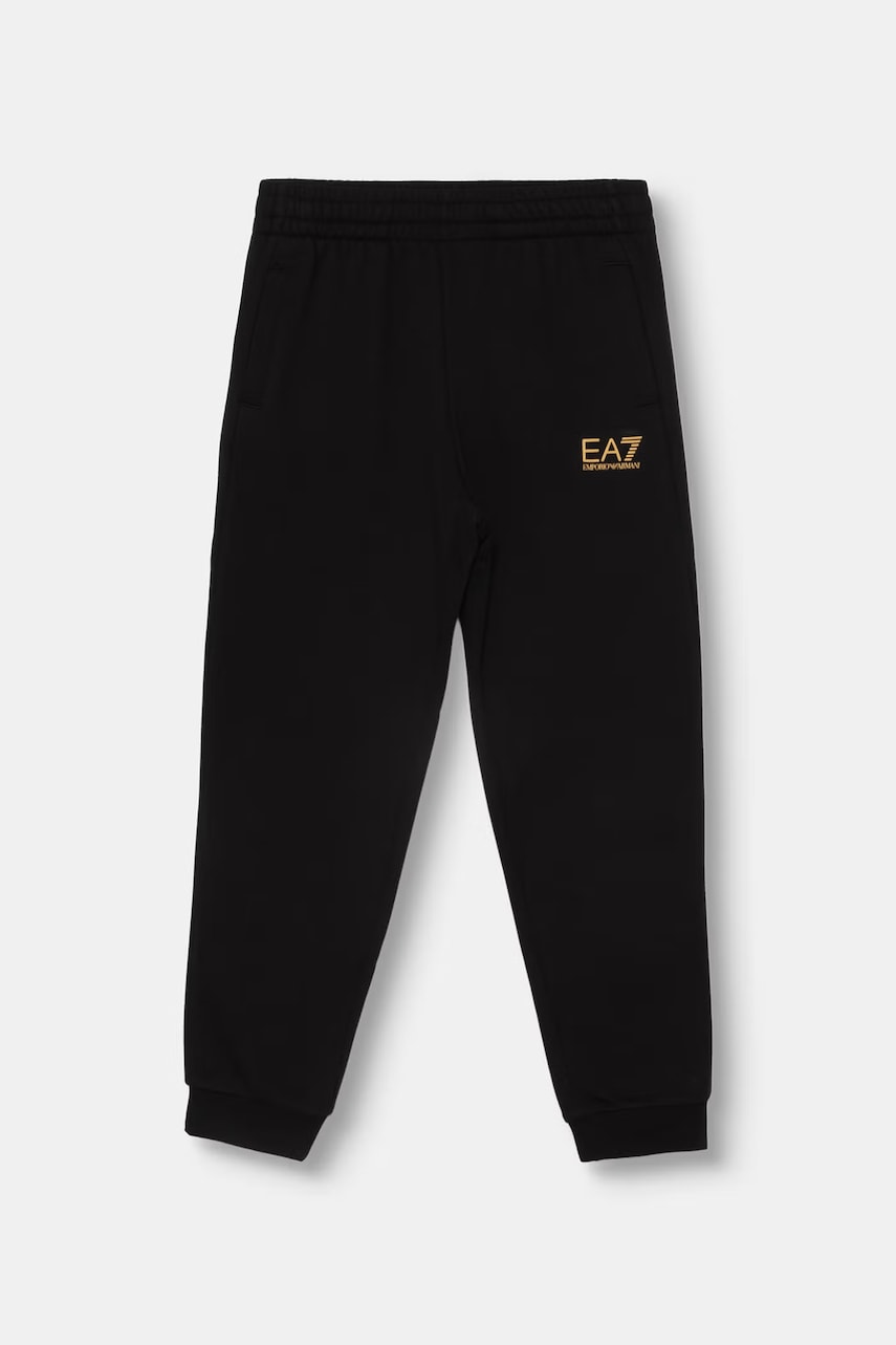 EA7 Emporio Armani donji dio trenirke za djecu s pamukom
