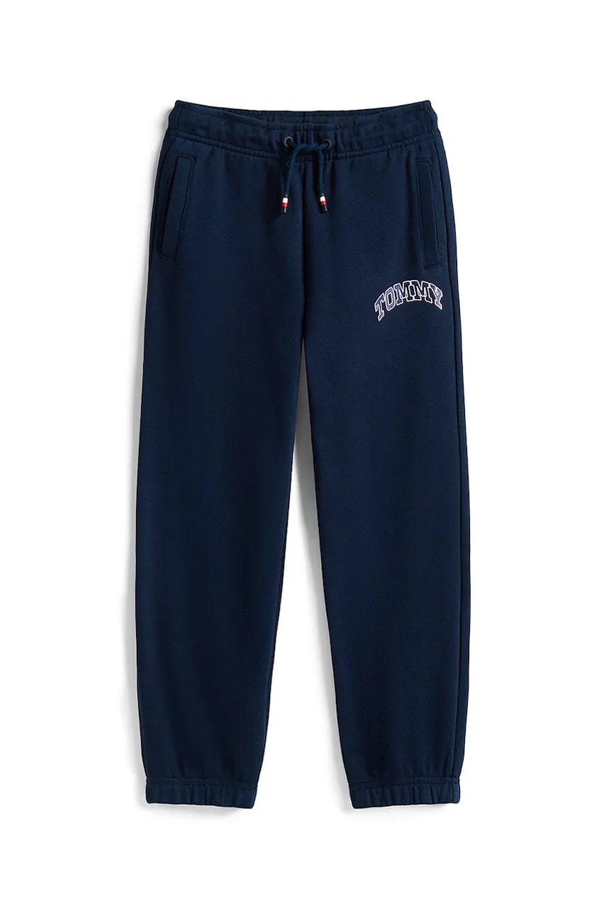 Спортивные штаны Tommy Hilfiger цвет синий с принтом KB0KB09905 Спортивные штаны Tommy Hilfiger цвет синий с принтом KB0KB09905