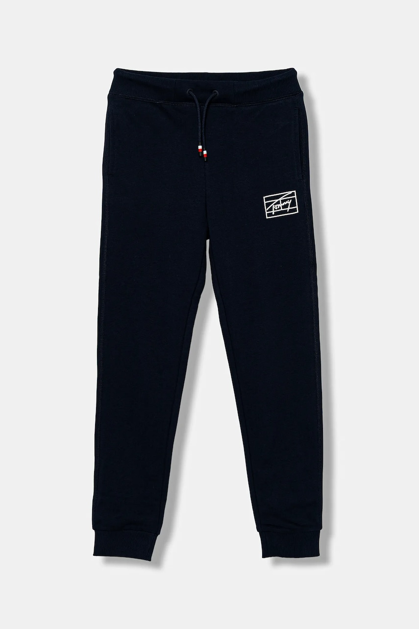Детские спортивные штаны Tommy Hilfiger цвет синий KB0KB09967 Детские спортивные штаны Tommy Hilfiger цвет синий KB0KB09967