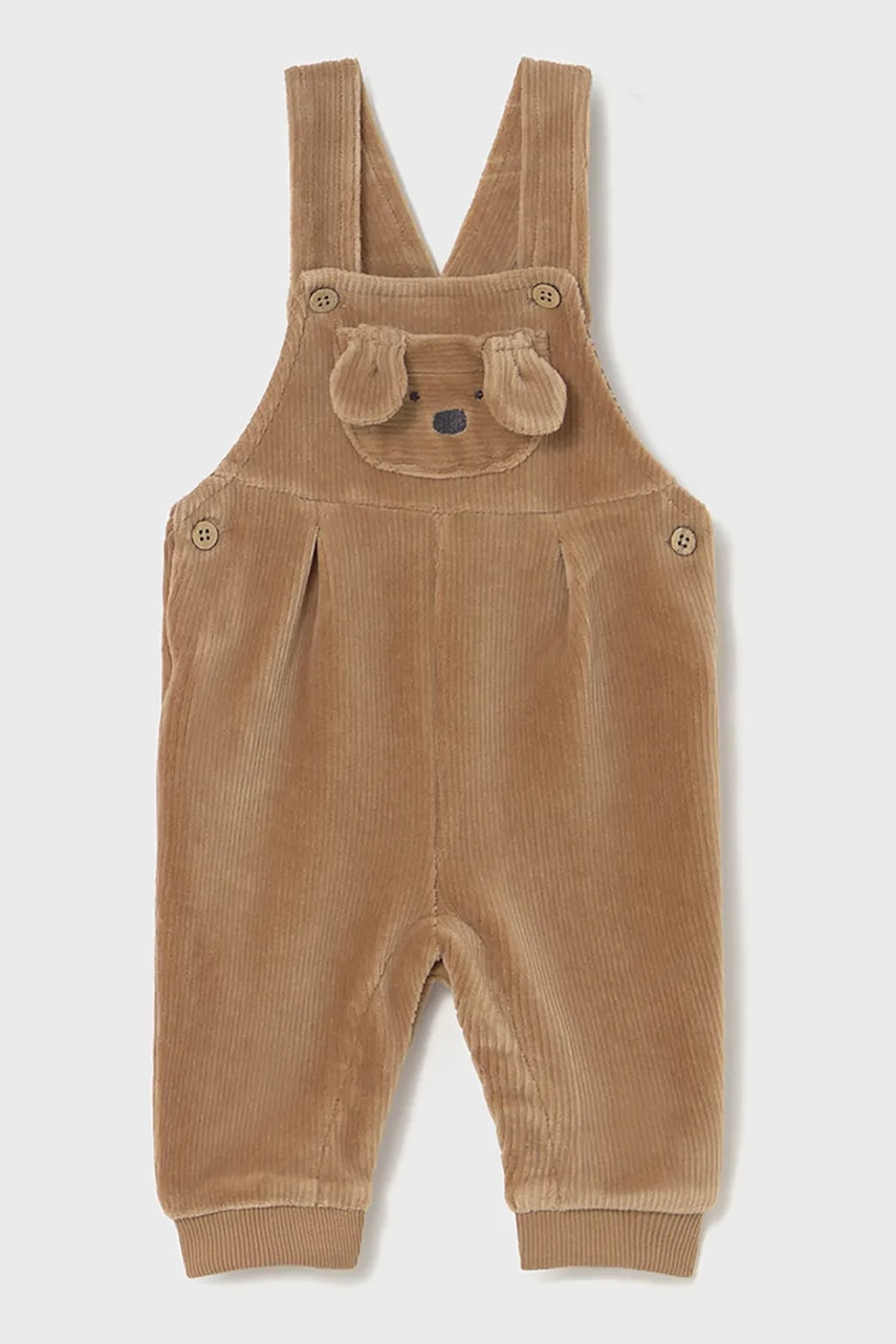 Mayoral Newborn salopete pentru copii culoarea maro, uni, 2635