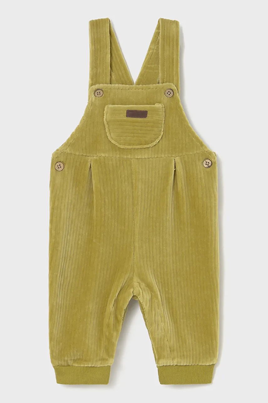 Mayoral Newborn salopete pentru copii culoarea verde, uni, 2635