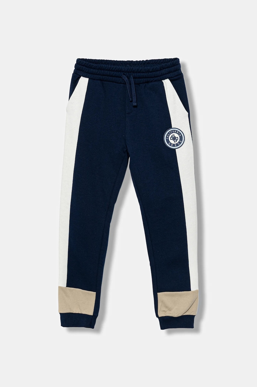 Levně Dětské tepláky Guess tmavomodrá barva, L5BQ11 KCKF2