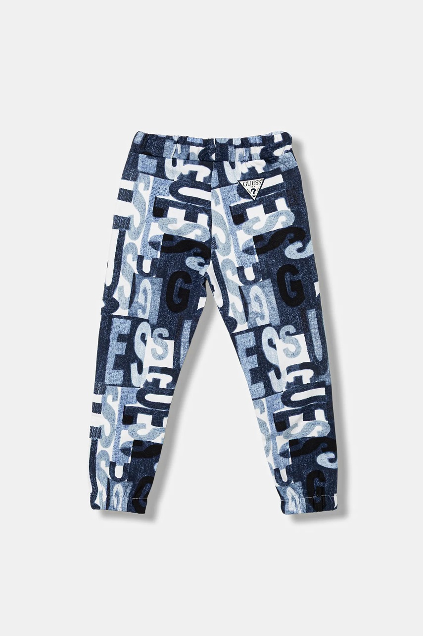 Детские хлопковые штаны Guess узор N5BQ11 KAD74