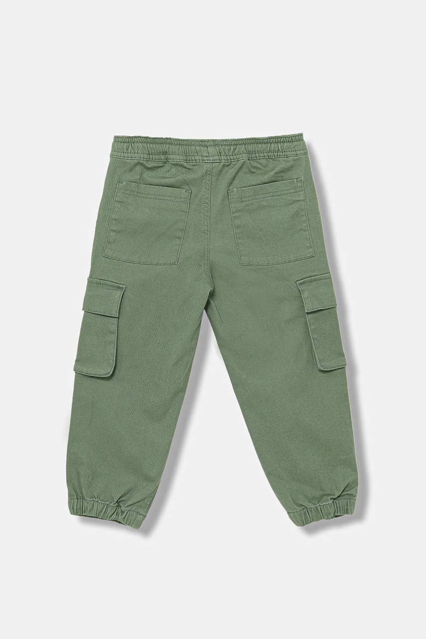 Детские брюки United Colors of Benetton цвет зелёный однотонные 4HM6GF01Z