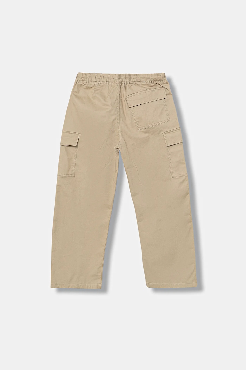 Детские брюки United Colors of Benetton цвет бежевый однотонные 4XZXCF04I Детские брюки United Colors of Benetton цвет бежевый однотонные 4XZXCF04I
