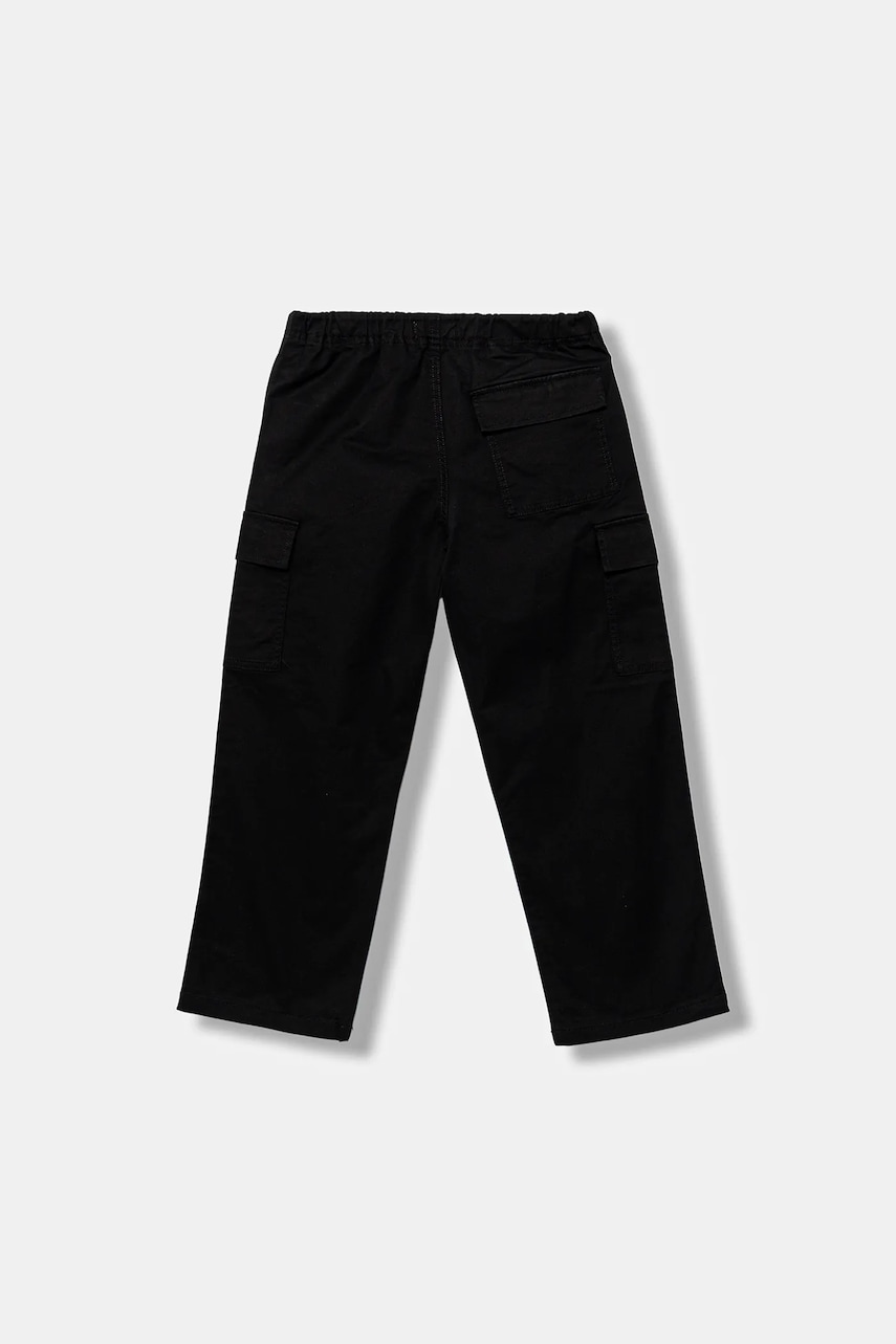 Детские брюки United Colors of Benetton цвет чёрный однотонные 4XZXCF04I Детские брюки United Colors of Benetton цвет чёрный однотонные 4XZXCF04I