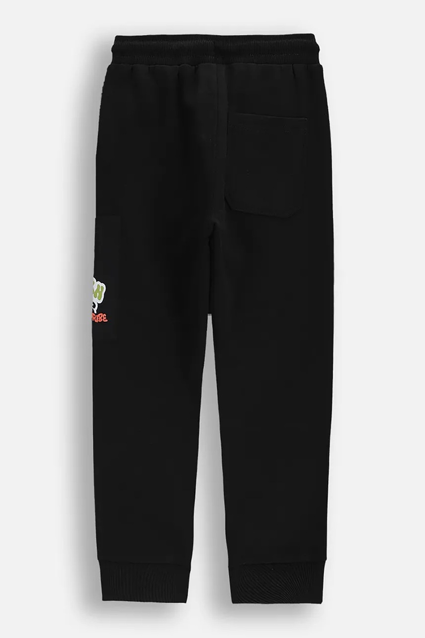 Детские спортивные штаны Coccodrillo цвет чёрный однотонные SPORTS BOY KIDS