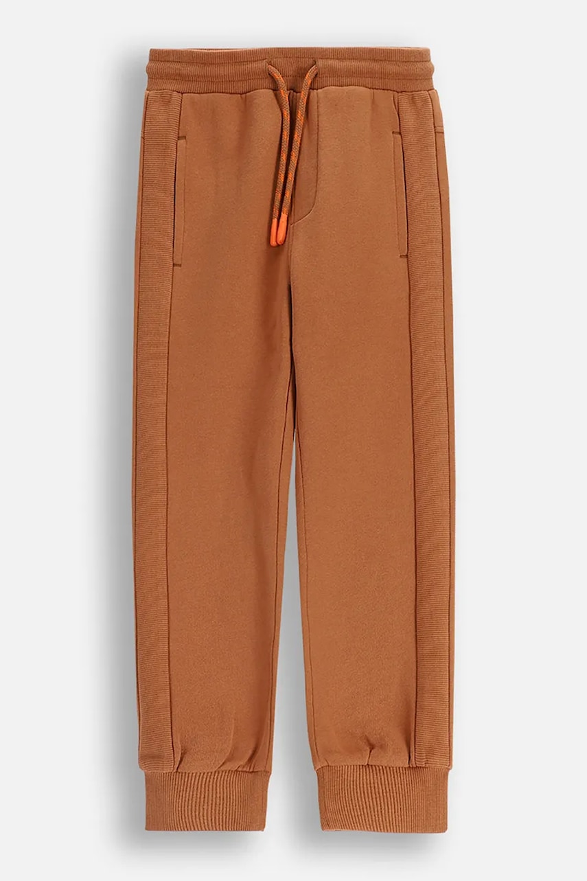 Coccodrillo pantaloni de trening pentru copii culoarea maro, cu model, YETI BOY KIDS