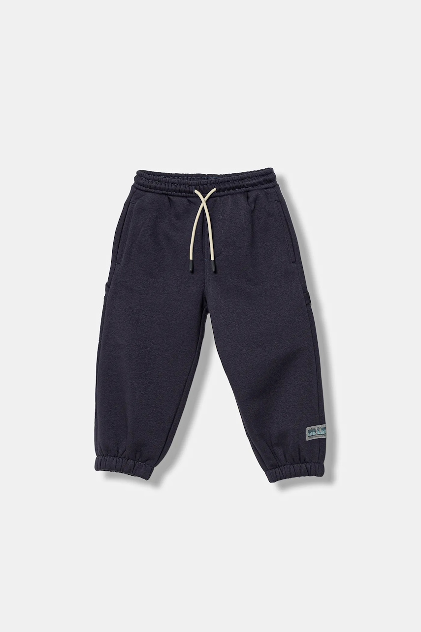 United Colors of Benetton pantaloni de trening pentru copii culoarea bleumarin, uni, 3YBPGF059