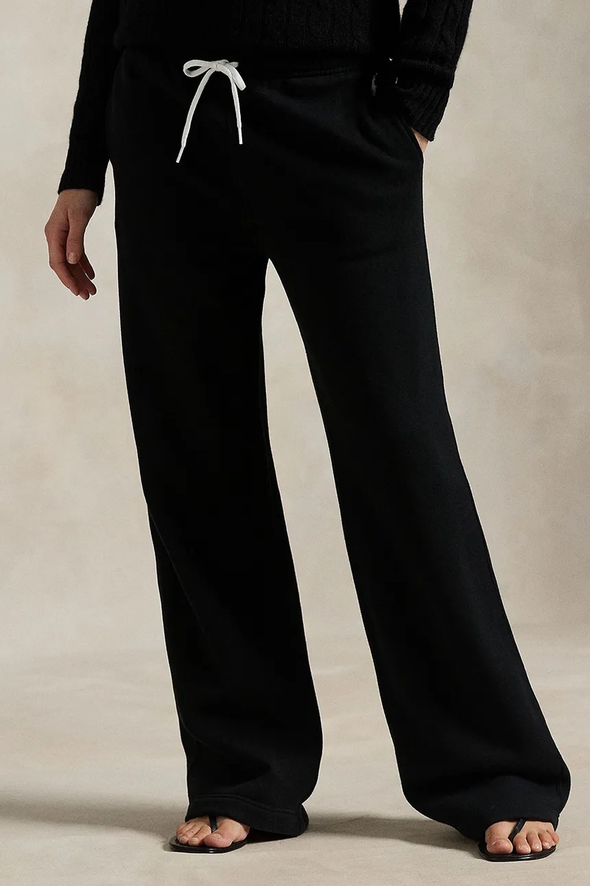 Levně Tepláky Polo Ralph Lauren dámské, černá barva, 211977959