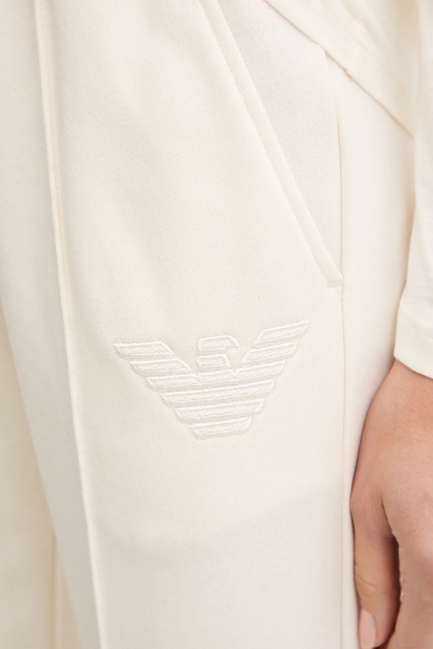 Παντελόνι φόρμας Emporio Armani Underwear χρώμα: μπεζ, EW002053 AF15356 φωτογραφία