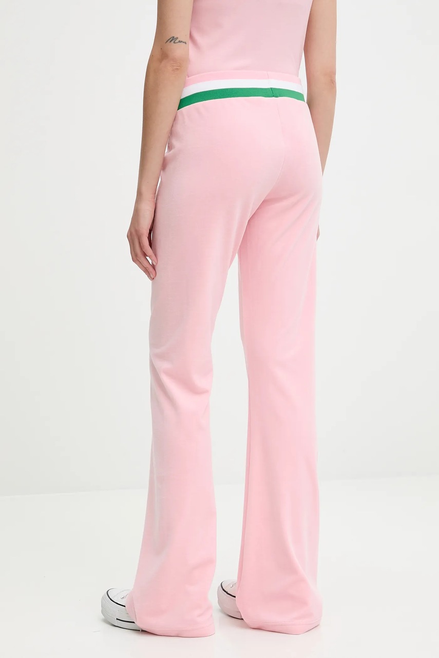 Velurové teplákové kalhoty Juicy Couture CHRISTINE STRIPE LOW RISE (obrázek 3)