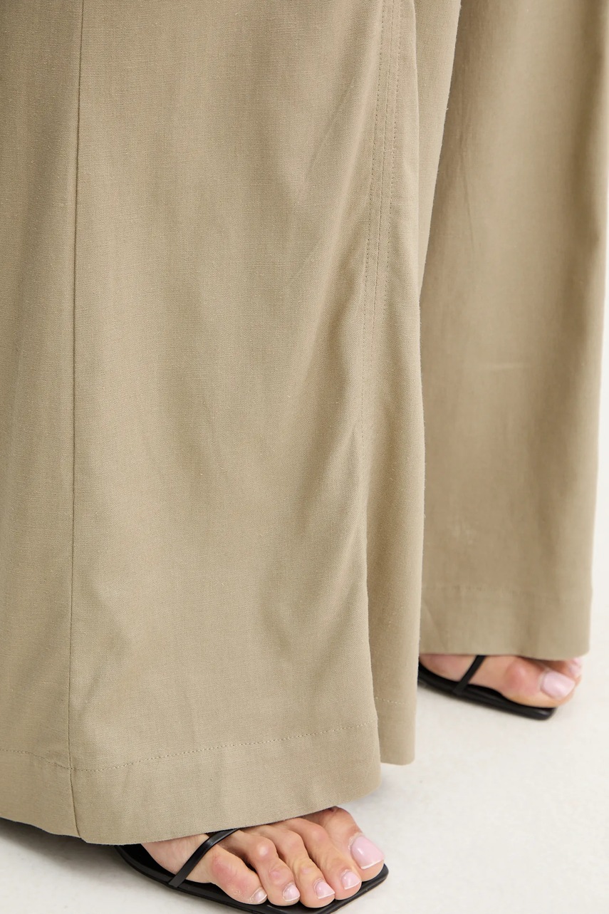 Παντελόνι με λινό μείγμα Gestuz φωτογραφία