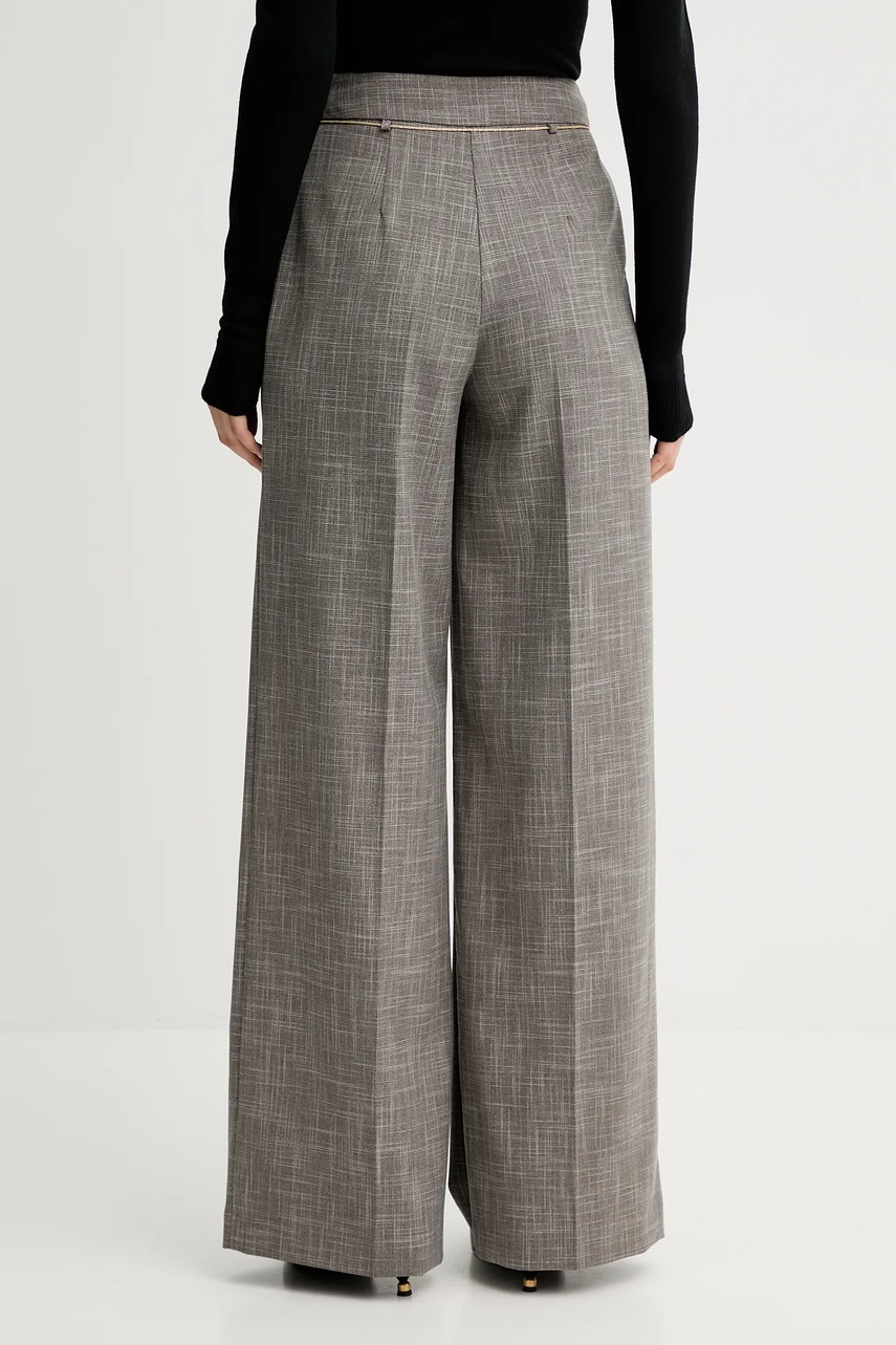 Παντελόνι Simona Corsellini χρώμα: καφέ, A25CPPA01501 φωτογραφία