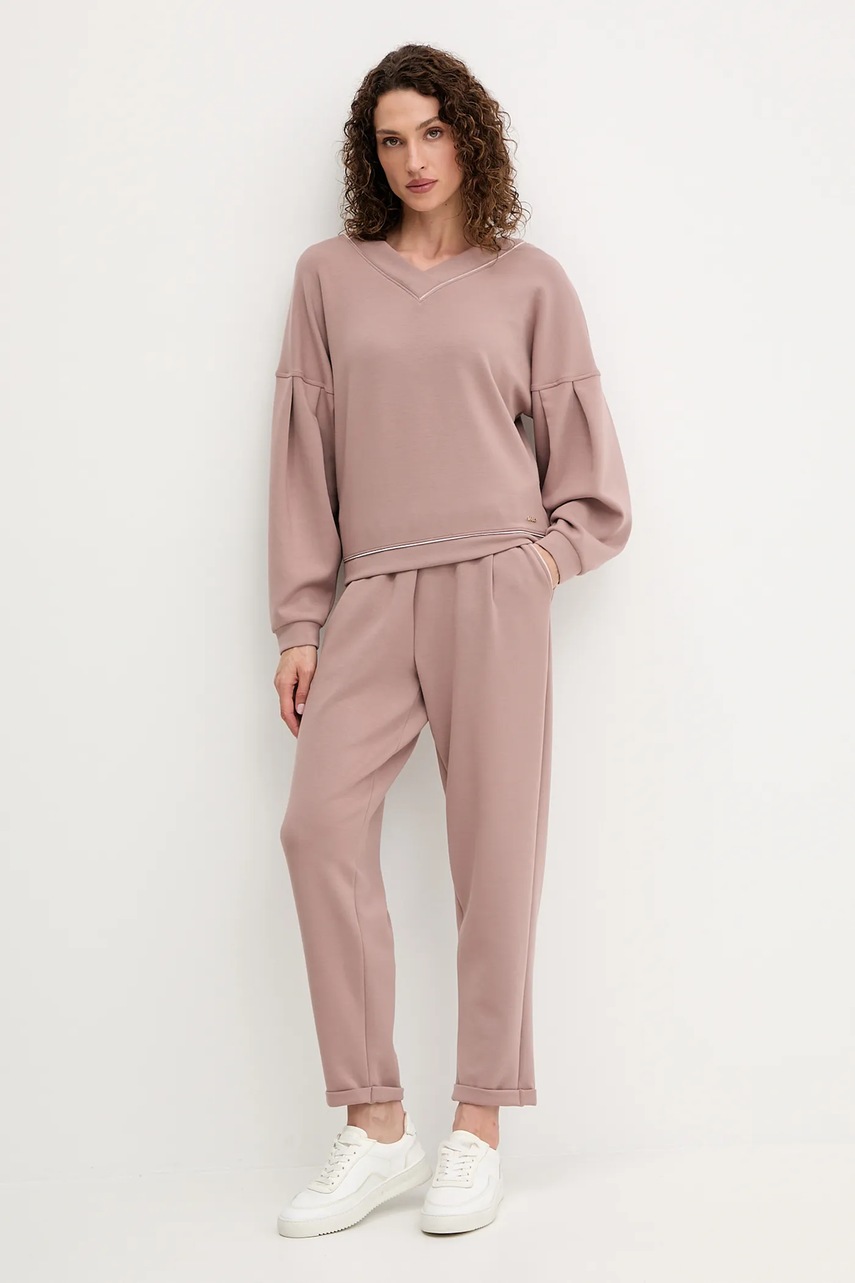 Штаны лаунж BOSS цвет коричневый однотонные 50545648