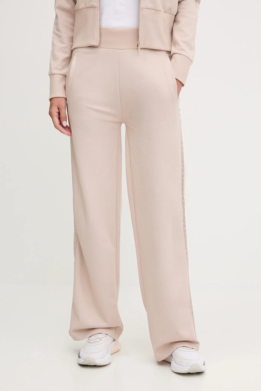 BOSS pantaloni de lounge culoarea bej, uni, 50545655
