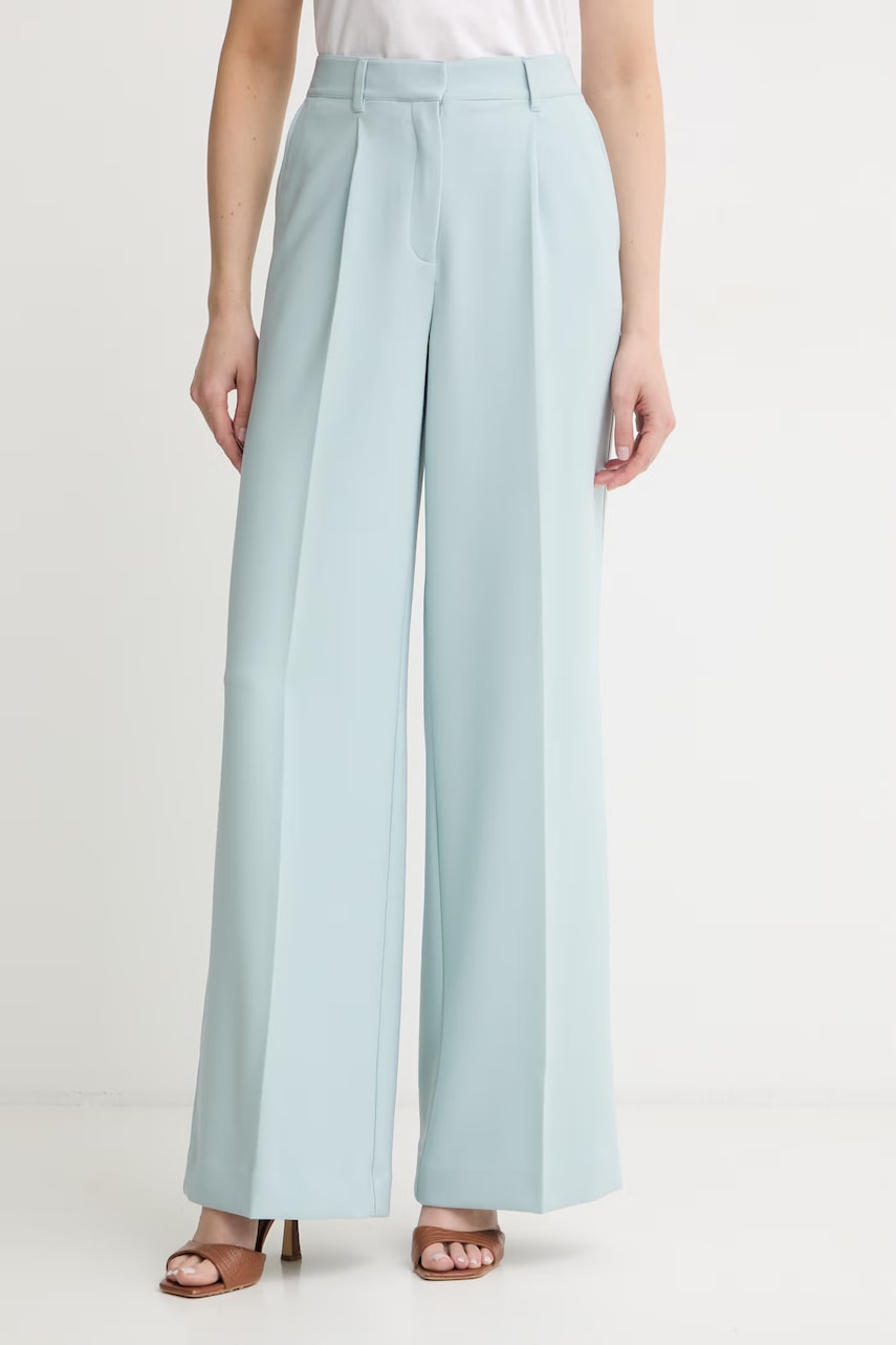 BOSS Orange pantaloni wide leg pentru femei C_Tiwi2