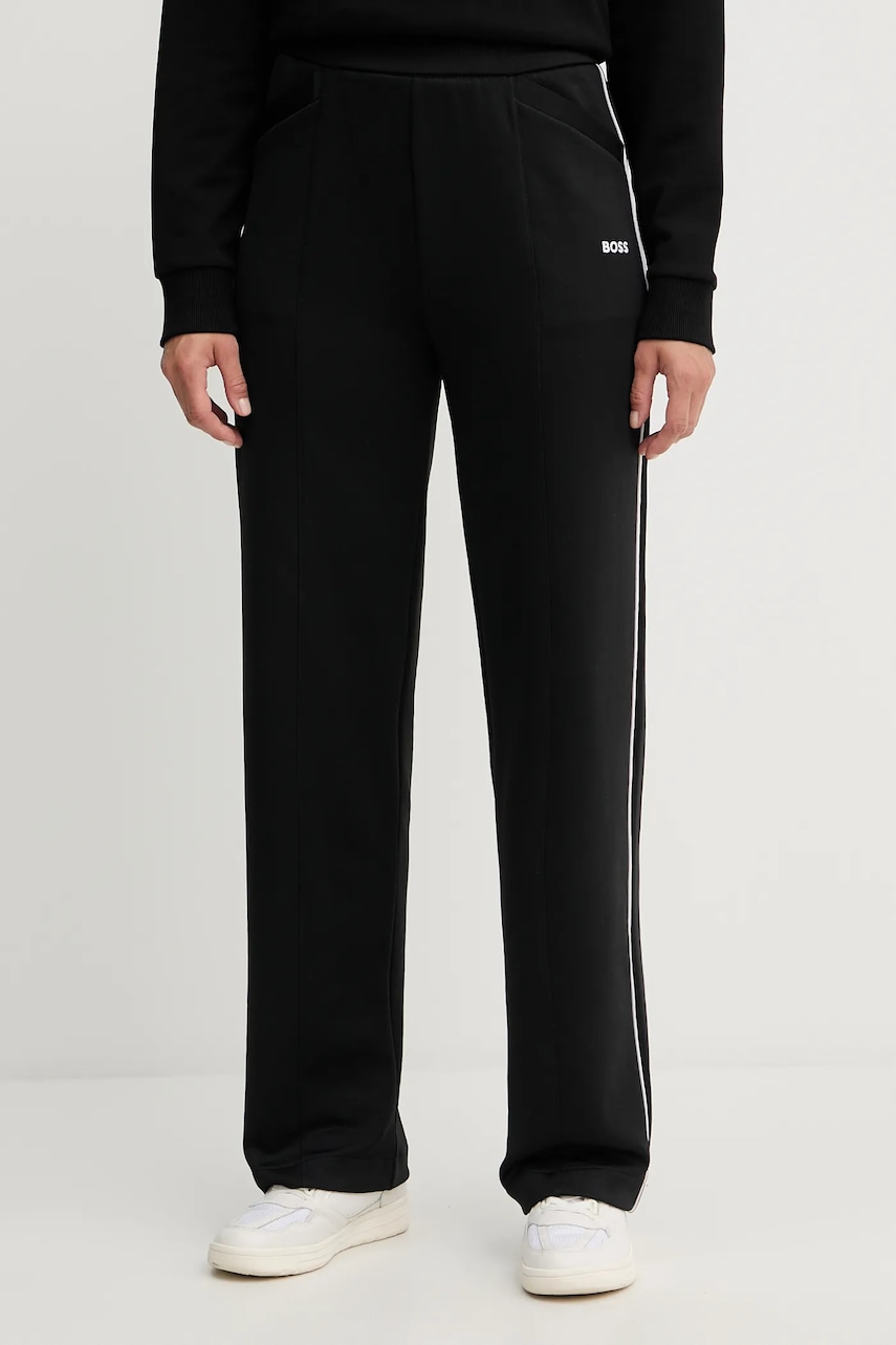 BOSS pantaloni de trening culoarea negru, uni, 50544183