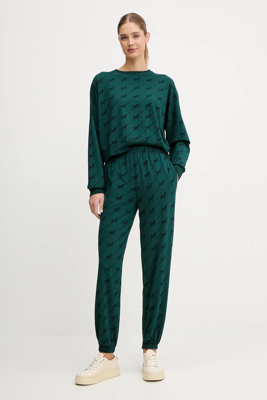 Спортивные штаны HUGO цвет розовый с аппликацией 50545211