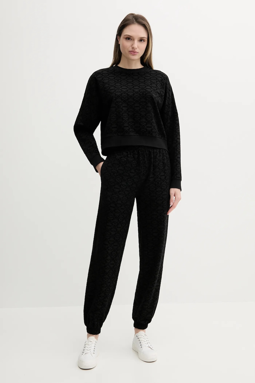 Спортивные штаны HUGO цвет чёрный с аппликацией 50545211