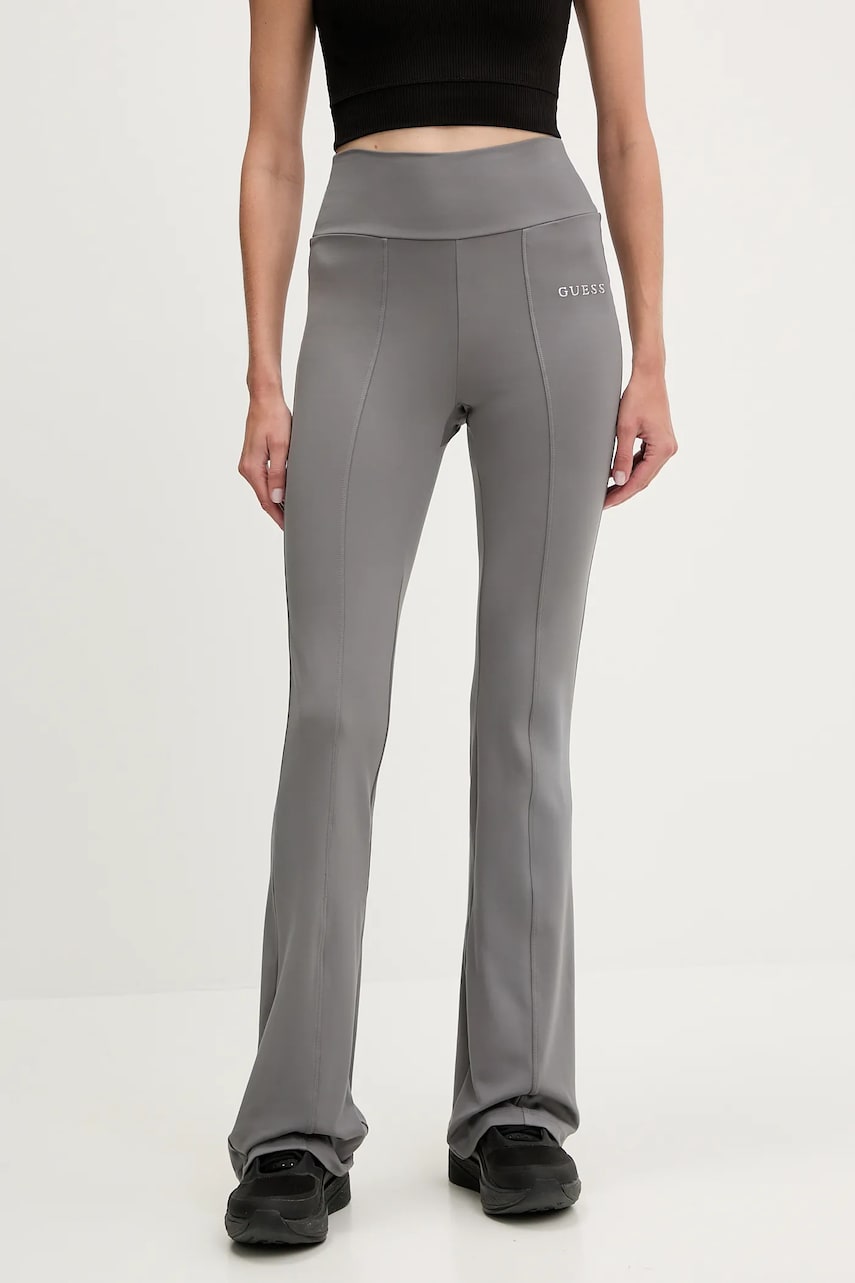 Levně Tepláky Guess MARGOT dámské, šedá barva, V5RB15 KCD02