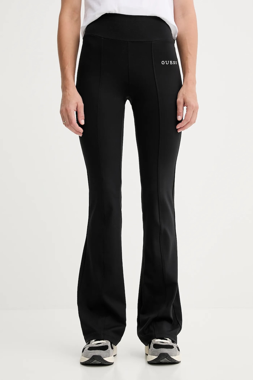 Levně Tepláky Guess MARGOT dámské, černá barva, V5RB15 KCD02