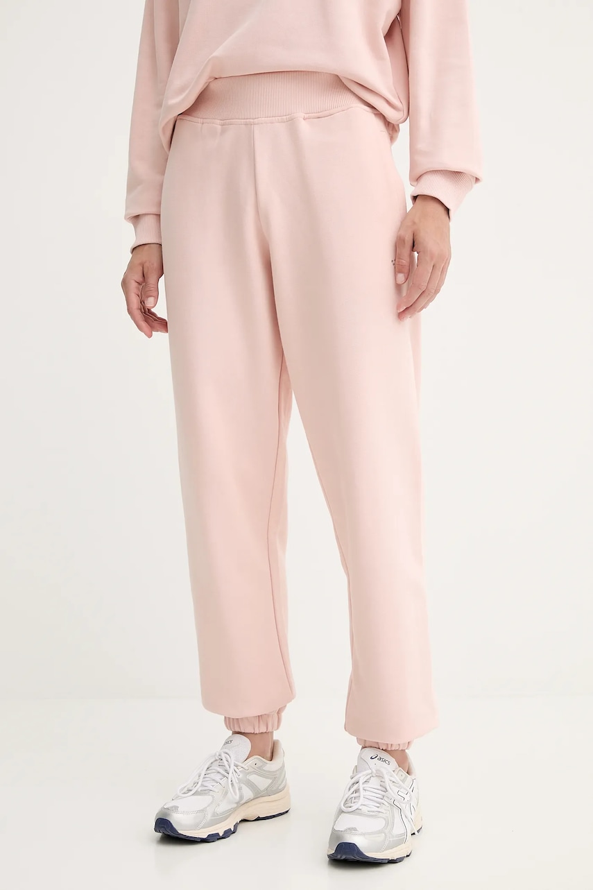 Levně Bavlněné tepláky Guess PRIMULA dámské, oranžová barva, V5YB17 KCRP0
