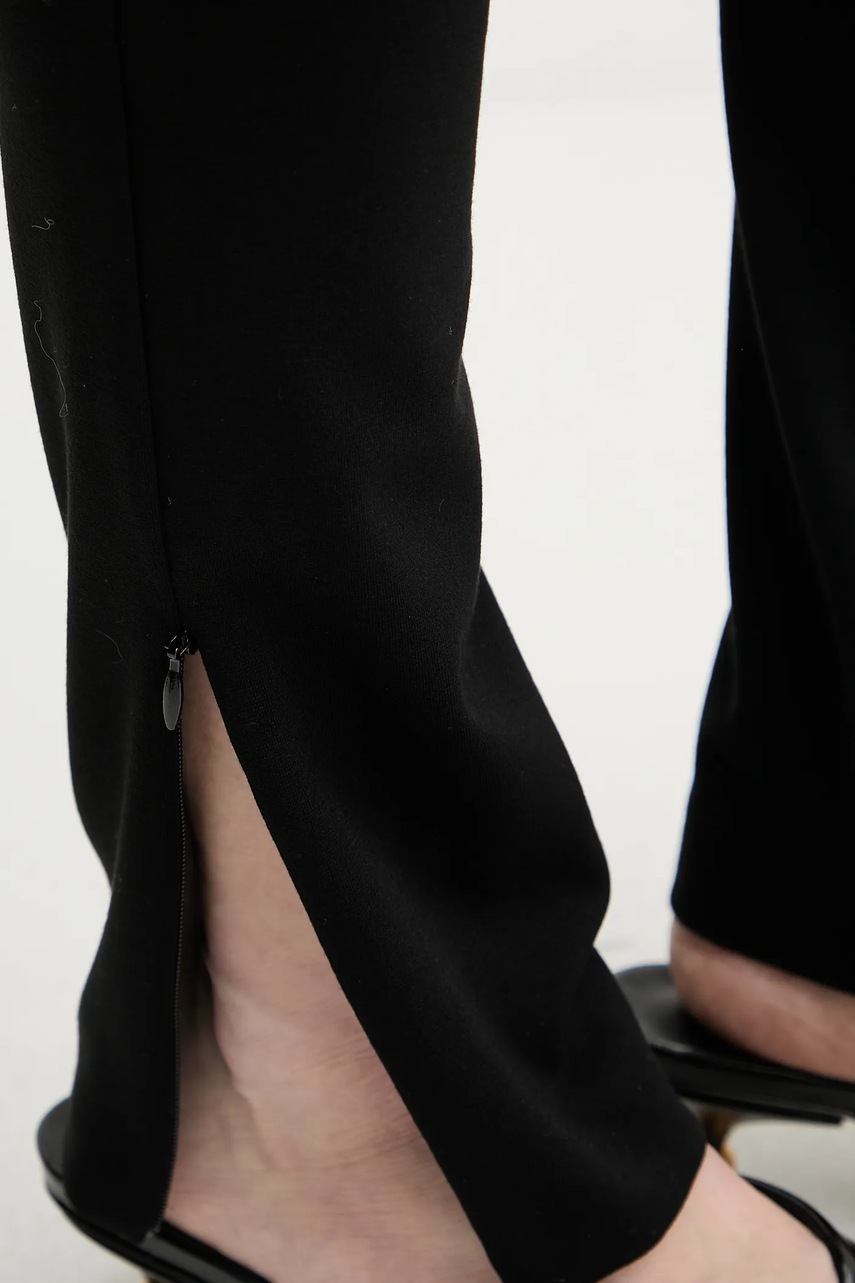 Παντελόνι Pinko χρώμα: μαύρο, 105457 A15M φωτογραφία