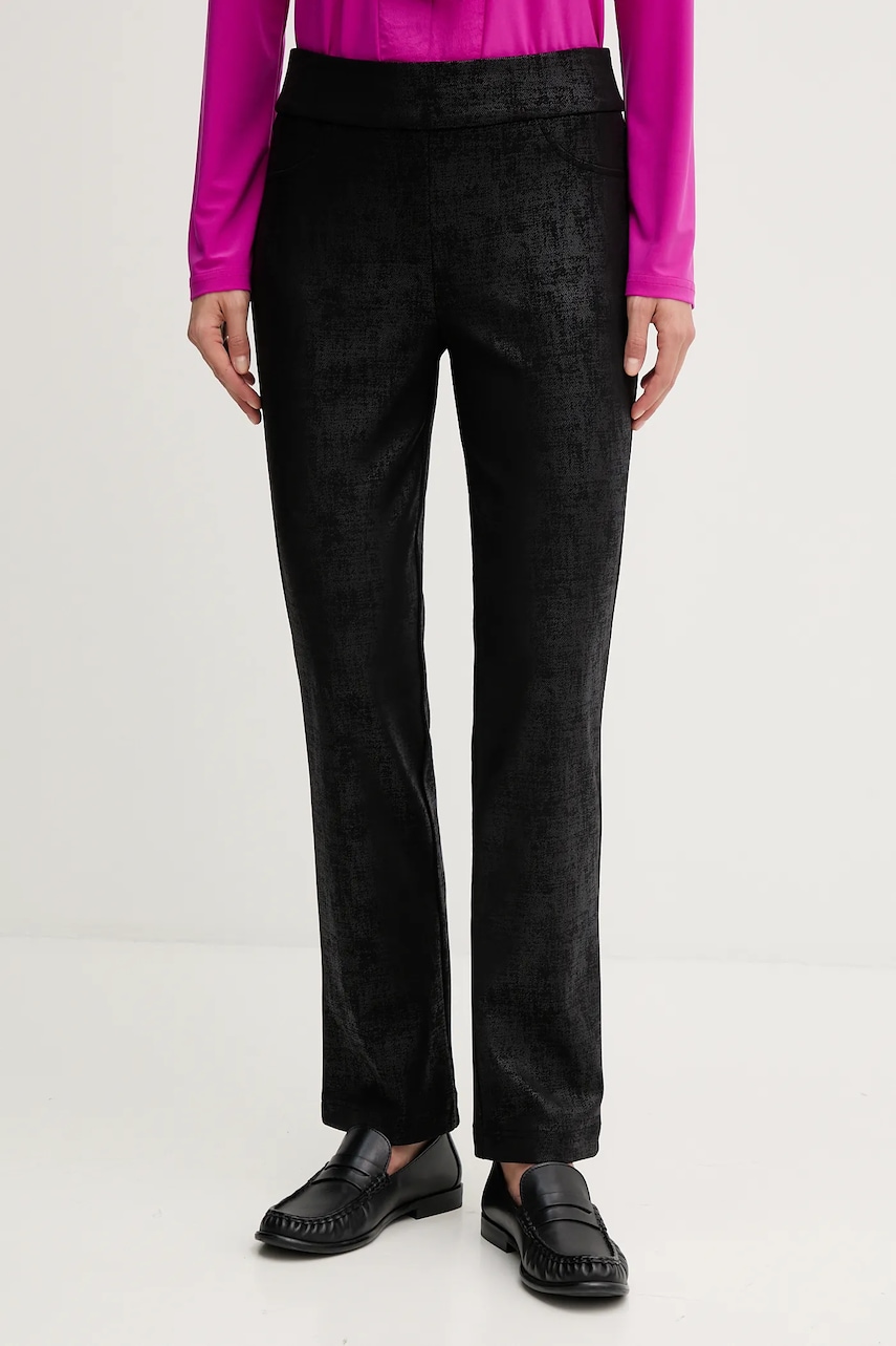 Joseph Ribkoff pantaloni culoarea negru, drept, medium waist, 253000