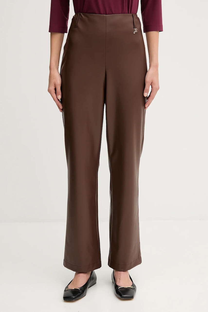 Joseph Ribkoff pantaloni culoarea maro, drept, high waist, 253060