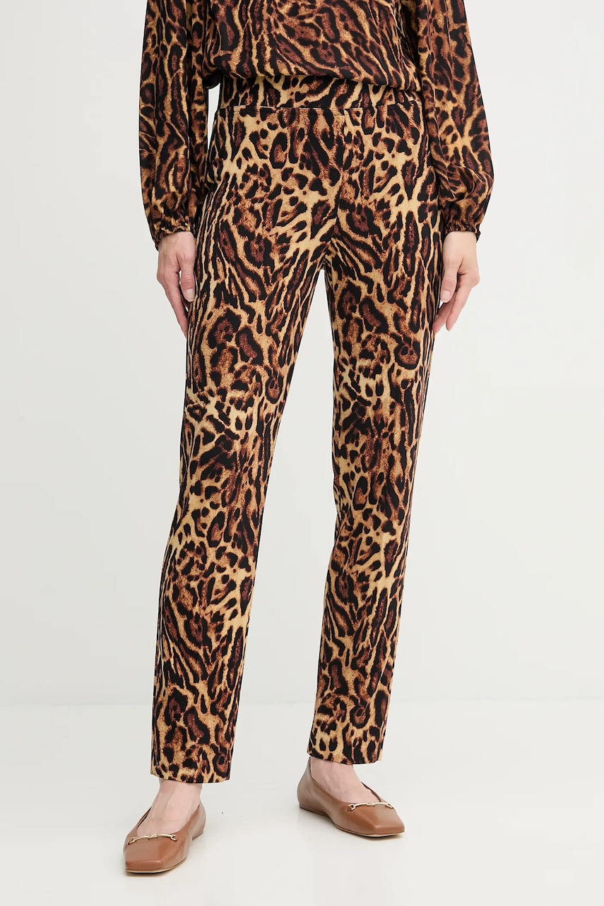Joseph Ribkoff pantaloni culoarea maro, mulata, high waist, 253269