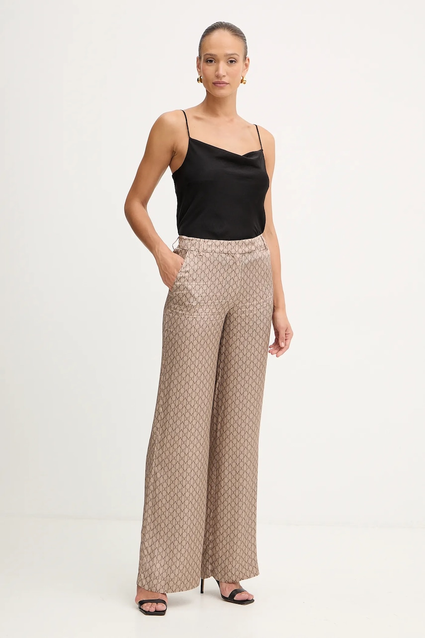 Брюки Marciano Guess LOREDANA цвет коричневый прямые средняя посадка 5YGB24 7298A Брюки Marciano Guess LOREDANA цвет коричневый прямые средняя посадка 5YGB24 7298A