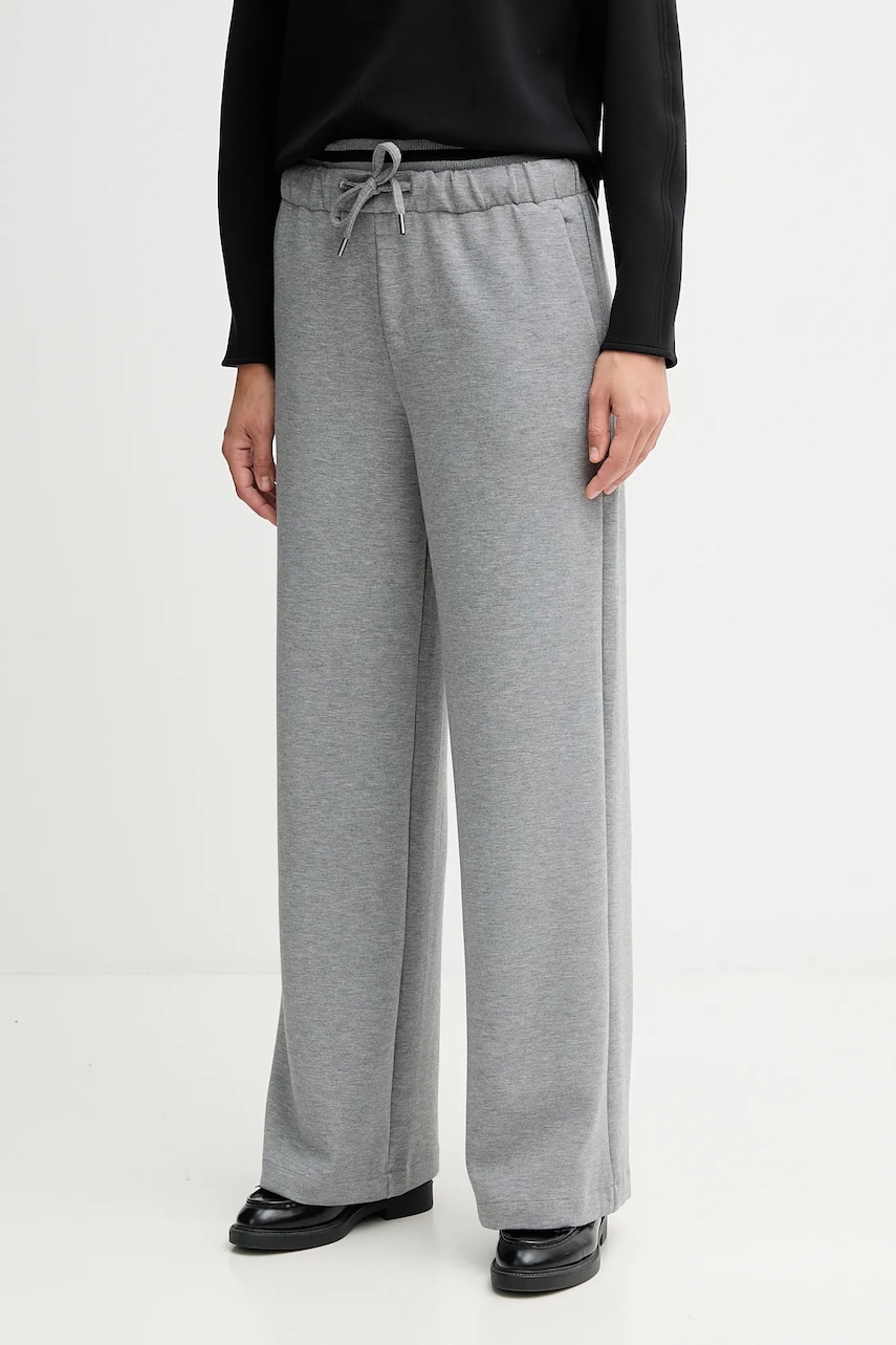 United Colors of Benetton pantaloni de trening culoarea gri, melanj, 3QAFDF01D