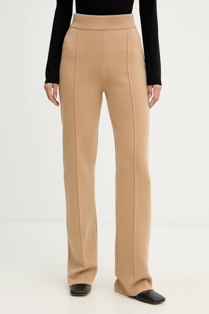 Patou pantaloni de trening de lână culoarea bej, uni, KN2998041