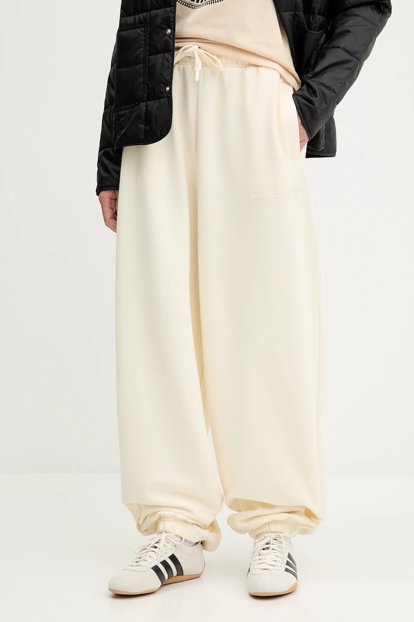 adidas Originals pantaloni de trening Essentials culoarea bej, uni, JX3142