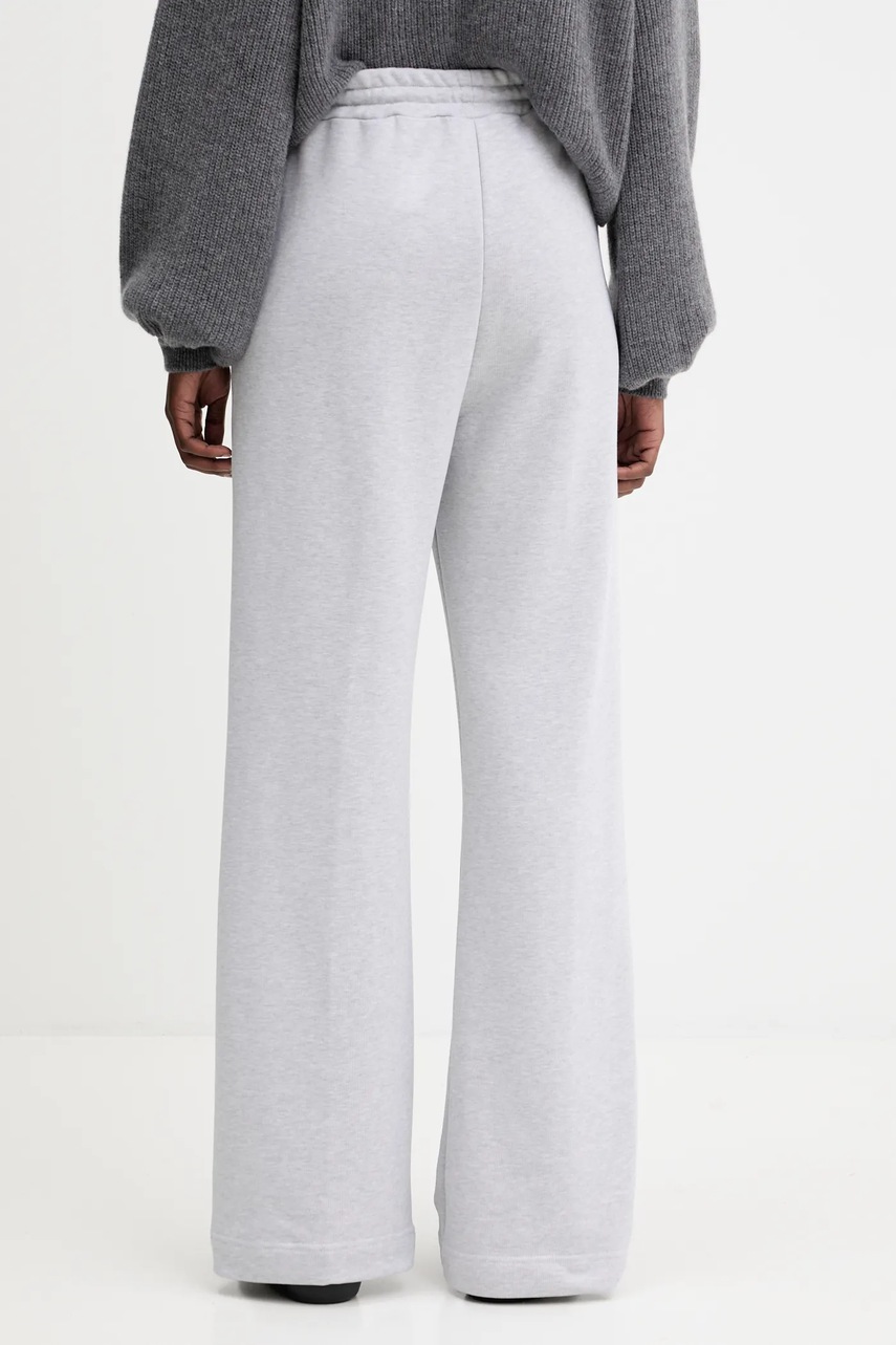 MSGM pamut melegítőnadrág szürke, sima, 3941MDP71.257793 termék 2. képe
