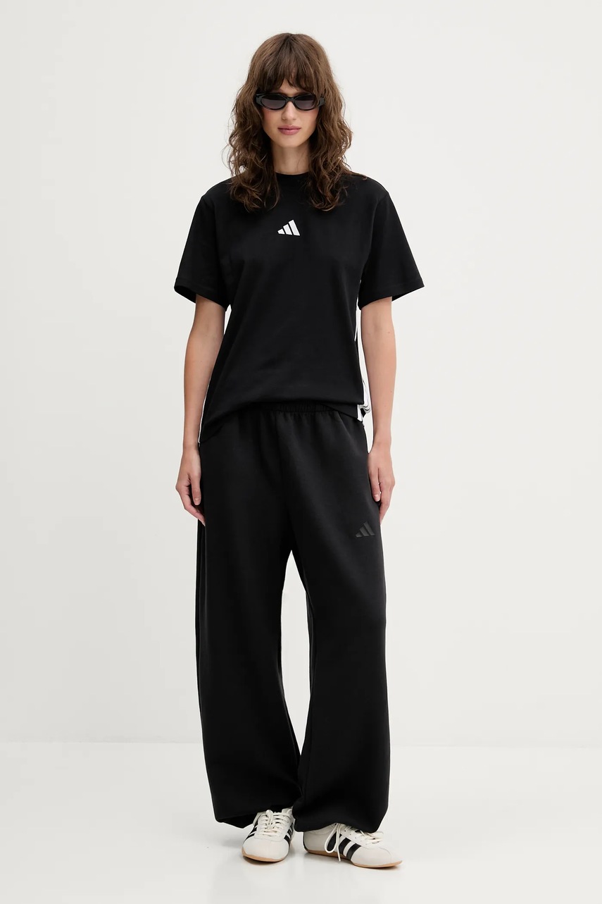 Спортивные штаны adidas All SZN цвет чёрный с принтом JM1652