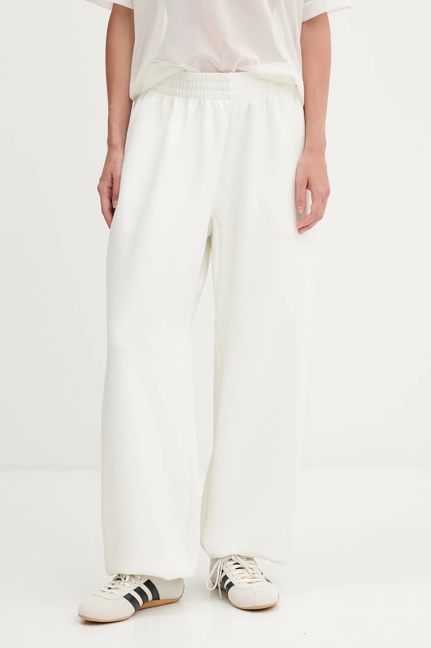 adidas pantaloni de trening All SZN culoarea bej, uni, JV9896