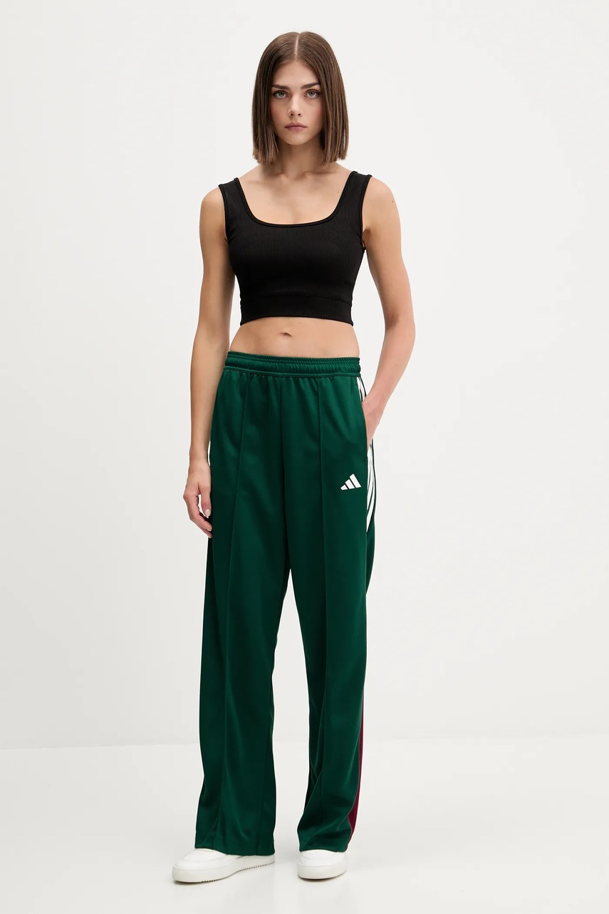 Спортивные штаны adidas Tiro цвет зелёный однотонные JW6812