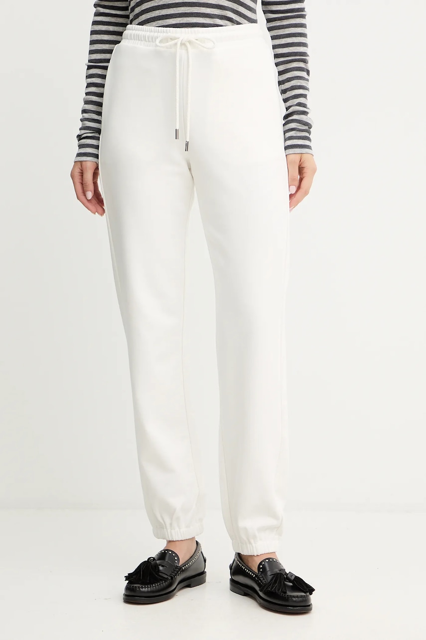 MM pantaloni de trening LEVICO culoarea alb, uni, 2526786088600
