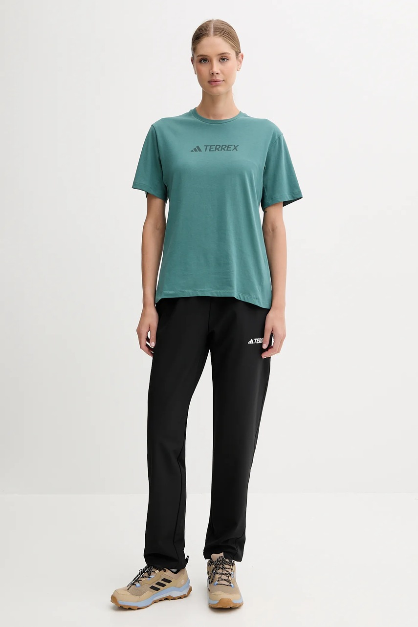 Брюки outdoor adidas TERREX Liteflex цвет чёрный прямые средняя посадка JF3693