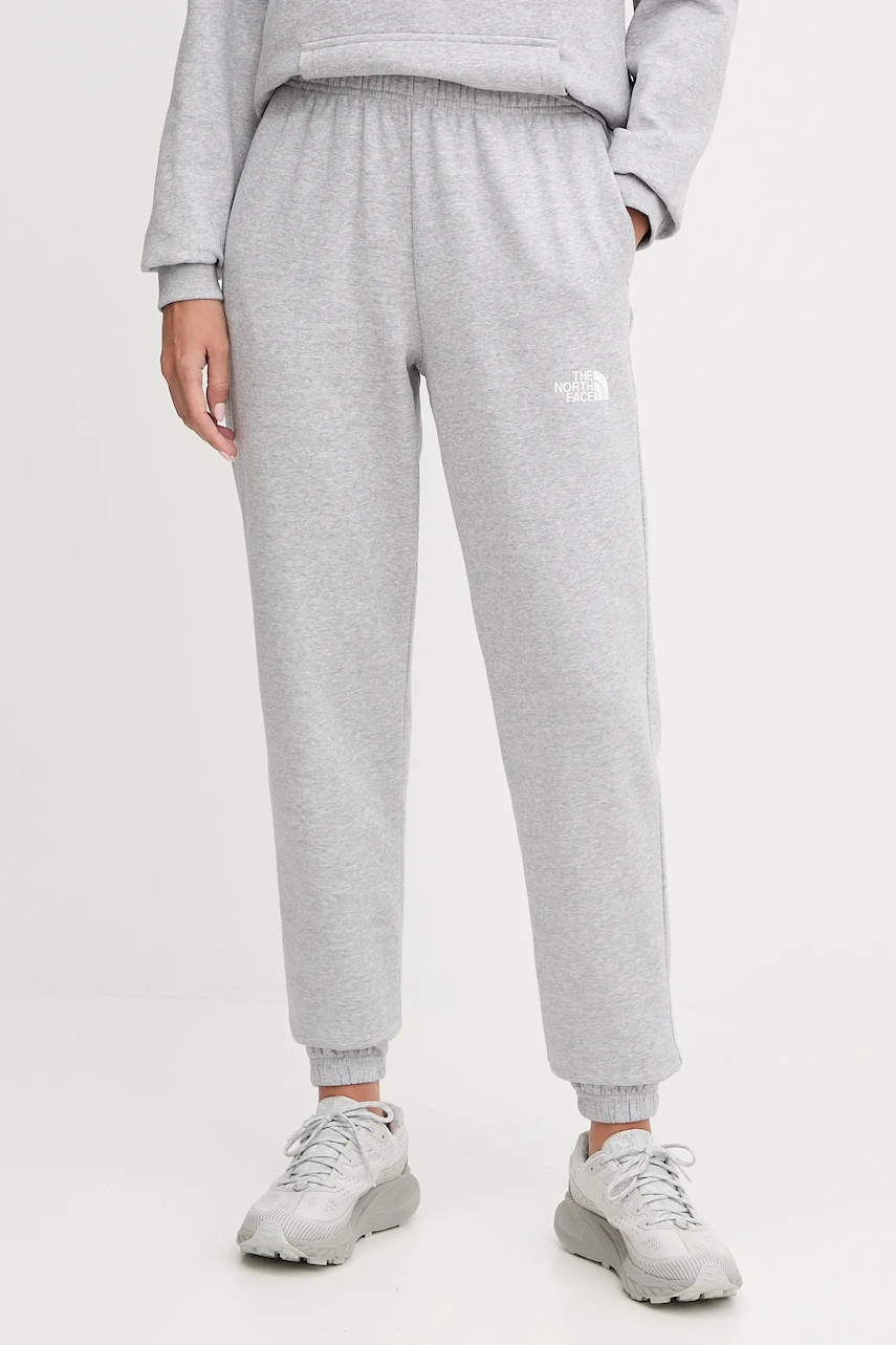 The North Face pantaloni de trening Simple Dome culoarea gri, melanj, NF0A8C1YDYX1