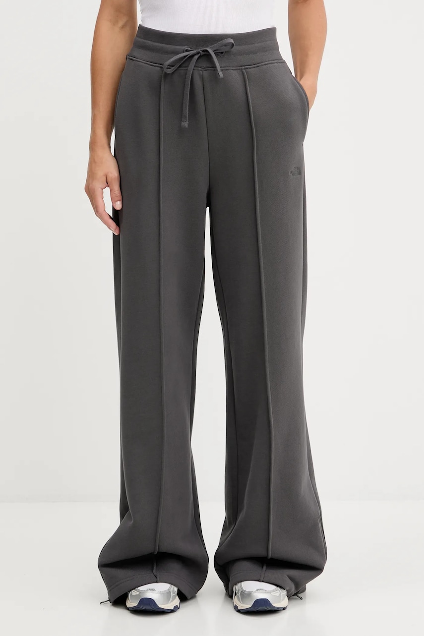 The North Face pantaloni de trening din bumbac culoarea gri, uni, NF0A8DZ4RHI1