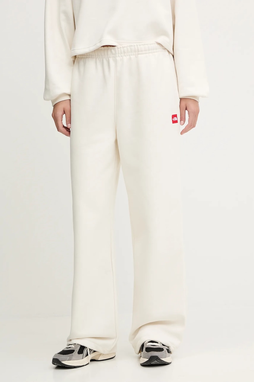 The North Face pantaloni de trening Redbox culoarea bej, uni, NF0A8EG2QLI1